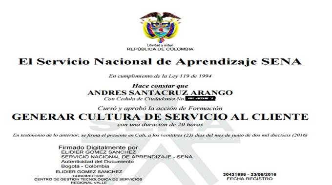 Certificado Digital SENA